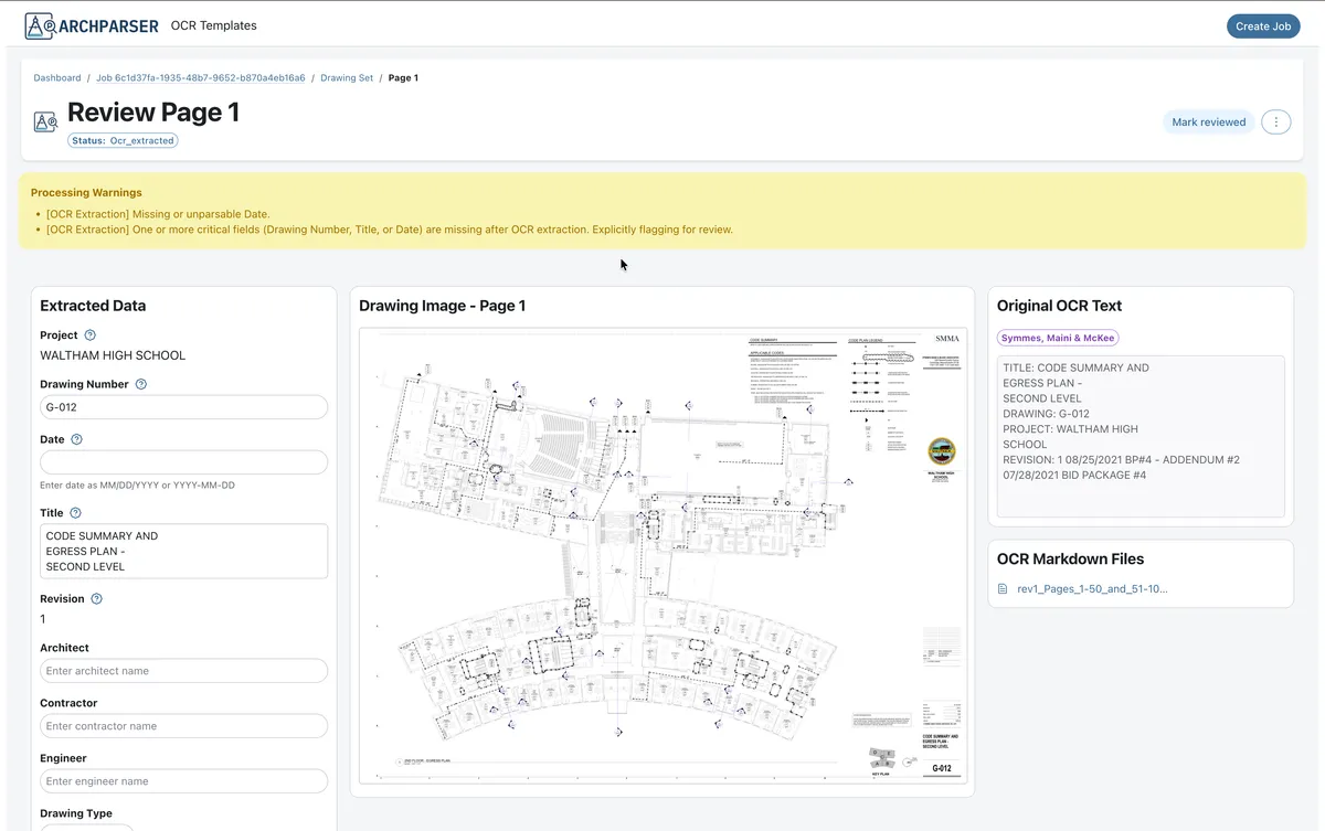 Drawing details with inline editing